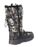 Prada Women's Black Saffiano Apres Ski Camo Snow Boots Boots 3W4947