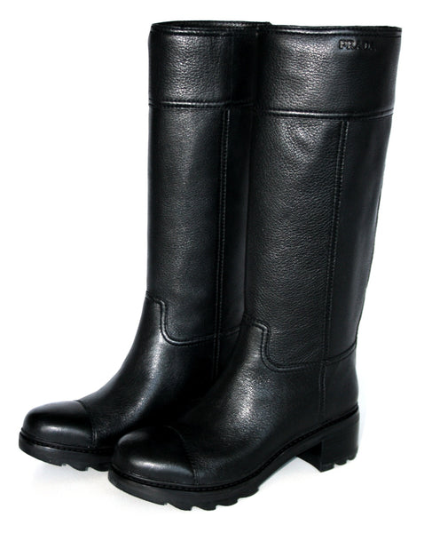 Prada Women's 3W5100 n welt-sewn Leather Boots