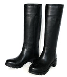 Prada Women's Black welt-sewn Leather Cervo Boots 3W5100