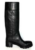 Prada Women's Black welt-sewn Leather Cervo Boots 3W5100