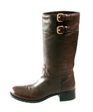 Prada Women's Brown Deerskin Leather Boots 3W5356