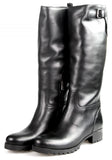 Prada Women's 3W5784 3O7G F0002 Heavy-Duty Rubber Sole Leather Boots