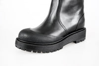 Prada Women's Black welt-sewn Leather Boots 3W5922