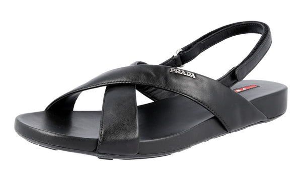 Prada Women's 3X5704 O0Q F0002 Leather Sandals