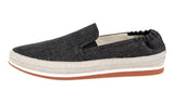 Prada Men's Grey St. Tropez Slip On Espadrilles 4D2363