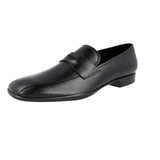 Prada Men's Black Leather Penny Loafer Business Shoes 4D2793