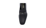 Prada Men's Black Leather Slip-on Loafer Business Shoes 4D2823