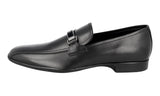 Prada Men's Black Leather Logo Loafer Slip-on Business Shoes 4D2823