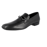 Prada Men's Black Leather Logo Loafer Slip-on Business Shoes 4D2823