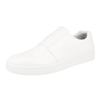 Prada Men's White Leather Downtown Slip-on Sneaker 4D2870