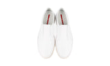 Prada Men's White Leather Espadrilles Sole Slip-on Sneaker 4D2947