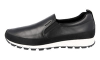 Prada Men's Black Leather Slip-on Sneaker 4D2991