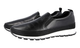 Prada Men's Black Leather Prax Slip-on Sneaker 4D2991