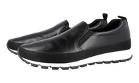Prada Men's Black Leather Slip-on Sneaker 4D2991