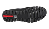 Prada Men's Black Leather Slip-on Sneaker 4D2991