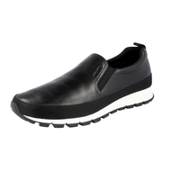 Prada Men's Black Leather Slip-on Sneaker 4D2991