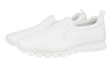 Prada Men's White Leather Prax Slip-on Sneaker 4D2991