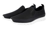 Prada Men's Black Heavy-Duty Rubber Sole Sneaker 4D2991