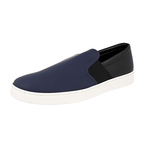 Prada Men's Blue Leather Downtown Slip-on Sneaker 4D2995