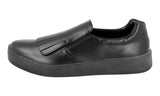 Prada Men's Black Leather Dress Shoe X Slip-on Kiltie Loafer Sneaker 4D3025