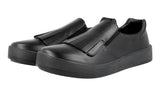 Prada Men's Black Leather Dress Shoe X Slip-on Kiltie Loafer Sneaker 4D3025