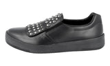Prada Men's Black Leather Dress Shoes X Slip-on Sneaker 4D3042