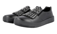 Prada Men's Black Leather Slip-on Sneaker 4D3042
