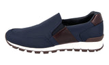 Prada Men's Blue Leather Prax Slip-on Sneaker 4D3155