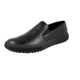 Prada Men's Black Leather Stratus Slip-on Sneaker 4D3168
