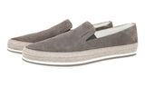 Prada Men's Grey Leather St.tropez Sneaker 4D3224