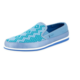 Prada Men's Blue Leather St.tropez Sneaker 4D3288