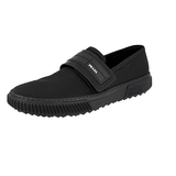 Prada Men's Black Leather Stratus Slip-on Sneaker 4D3349