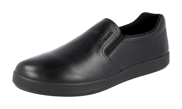 Prada Men's 4D3378 3O8O F0002 Leather Sneaker