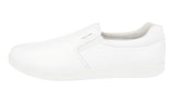 Prada Men's White Leather Slip-on Sneaker 4D3378