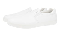 Prada Men's White Leather Slip-on Sneaker 4D3378