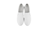 Prada Men's White Leather Slip-on Sneaker 4D3378