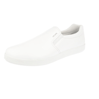 Prada Men's White Leather Slip-on Sneaker 4D3378