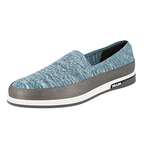 Prada Men's Turquoise Knit St. Tropez Pique Loafer Slip-on Sneaker 4D3396