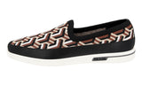 Prada Men's Multicoloured Knit St. Tropez Jaquard Loafer Slip-on Sneaker 4D3398