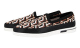Prada Men's Multicoloured Knit St. Tropez Jaquard Loafer Slip-on Sneaker 4D3398