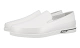 Prada Men's White Leather St. Tropez Slip-on Sneaker 4D3414