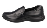 Prada Men's Black Leather Toblach New Americas Cup Sole Sneaker 4D3446