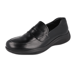 Prada Men's Black Leather Toblach New Americas Cup Sole Sneaker 4D3446