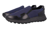 Prada Men's Blue Leather Prax01 Sneaker 4D3480