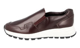 Prada Men's Red Leather Slip-on Sneaker 4D3480