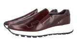 Prada Men's Red Leather Slip-on Sneaker 4D3480