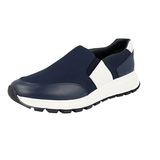 Prada Men's Blue Leather Prax Slip-on Sneaker 4D3516