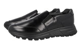 Prada Men's Black Brushed Spazzolato Leather Prax01 Sneaker 4D3516