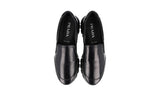 Prada Men's Black Brushed Spazzolato Leather Prax01 Sneaker 4D3516