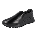Prada Men's Black Brushed Spazzolato Leather Prax01 Sneaker 4D3516